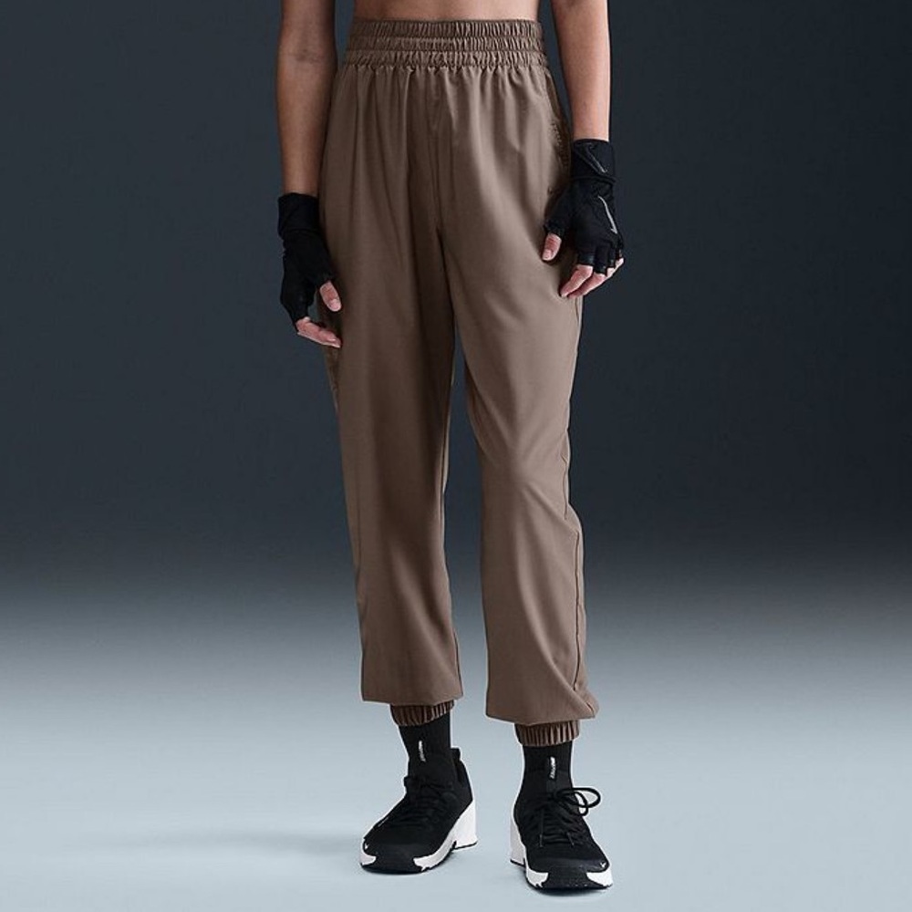 NWT! Nike Large One High-Waisted Joggers Mink Brown Training Pants